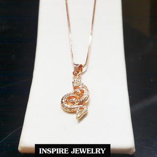 ❣♣☌INSPIRE JEWELRY จี้เครื่องประดับมงคลพญานาค  พร้อมสร้อยคอยาว 18นิ้ว มีให้เลือกสามแบบ มีสีเงิน ทอง และสีนาก จี้ขนาดสูง�