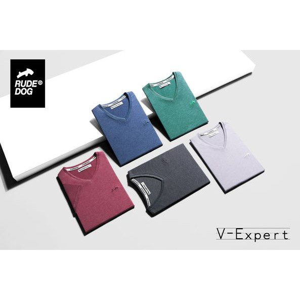เสื้อยืดคอวีผู้หญิง rudedog รุ่น V-Expert