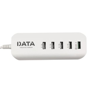 รางปลั๊ก DATA 5USB CHARGER 3A 1.2ม. สีขาว POWER STRIP DATA 5USB CHARGER 3A 1.2M WHITE