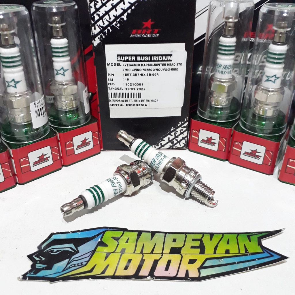 หัวเทียน BRT Super Iridium Racing ชนิด CR7HIX-9B