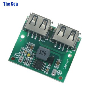 The Sea บอร์ดโมดูล 9v 12v 24V To 5V Dc - Dc Step Down Plate Board Module สําหรับชาร์จแบตเตอรี่ Dual Usb Output Buck