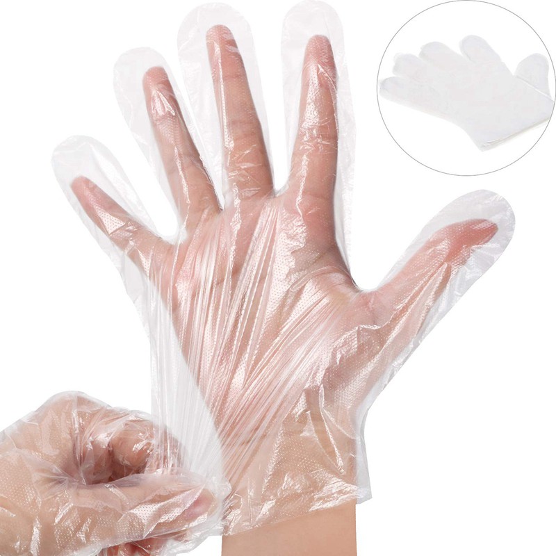 Korea Disposable Clear Plastic Glove Vinyl Cooking 100p Kitchen Restaurant  Home jolash.pl