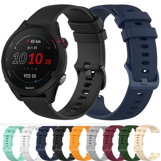 สายนาฬิกาข้อมือซิลิโคน 18 20 22 มม. สําหรับ Garmin Forerunner 255 255m 255s 245 245m 645 Music 158 55 Venu sq 2s 2 Plus