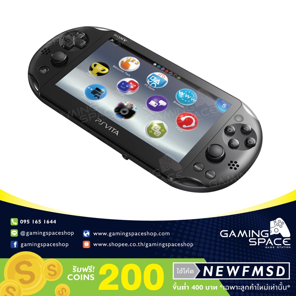 PSVITA PLAYSTATION VITA NEW SLIM MODEL PCH2000 (BLACK) PS VITA