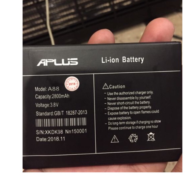 แบต Aplus A88 2018 ค่ะ