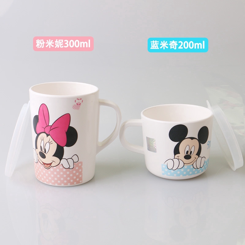 ถ้วยเด็กดิสนีย์บ้าน แม่ วัสดุถ้วยนมพร้อมฝาปิดถ้วยดื่มเด็กน่ารักการ์ตูนถ้วยต้านทาน - รูปที่ 6