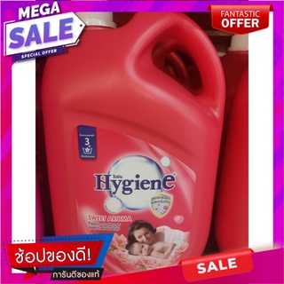 ไฮยีน น้ำยาปรับผ้านุ่ม สูตรมาตรฐาน กลิ่น สวีท อโรมา แดง 3500 มล. Hygiene Fabric Softener Standard Formula Sweet Aroma Re