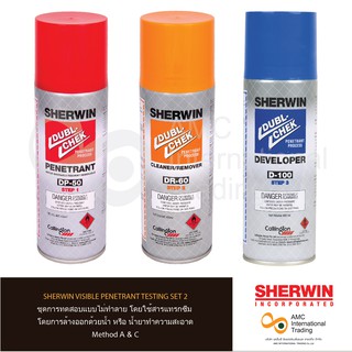 SHERWIN Visible Penetrant Testing Set ชุดการทดสอบแบบไม่ทำลายโดยใช้สารแทรกซึม โดยการล้างออกด้วยน้ำ หรือ น้ำยาทำความสะอาด