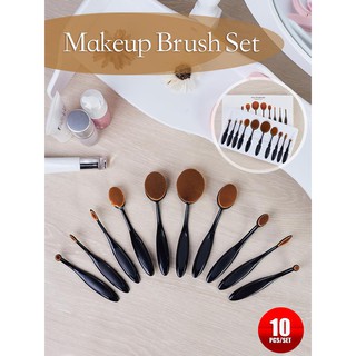 เซ็ตแปรงแต่งหน้า 10 ชิ้น 10 pcs Makeup Brush Set