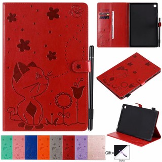 เคสหนังแบบมีฝาพับสําหรับ Samsung Galaxy Tab A 8 . 0 2019 Sm - T290 T295 T297