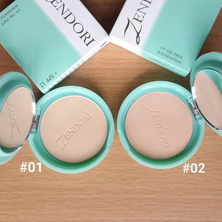 แป้งพัฟZendori UV Oil-Free Foundation SPF12 ปริมาณ 10 กรัม