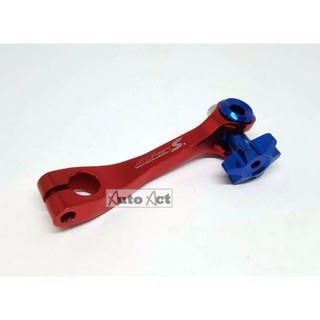 Super S- มือลิงตัวเล็ก Honda CNC สีแดง หมุดดาวน้ำเงิน (Brake Arm Honda CNC-ฺBlue Star)