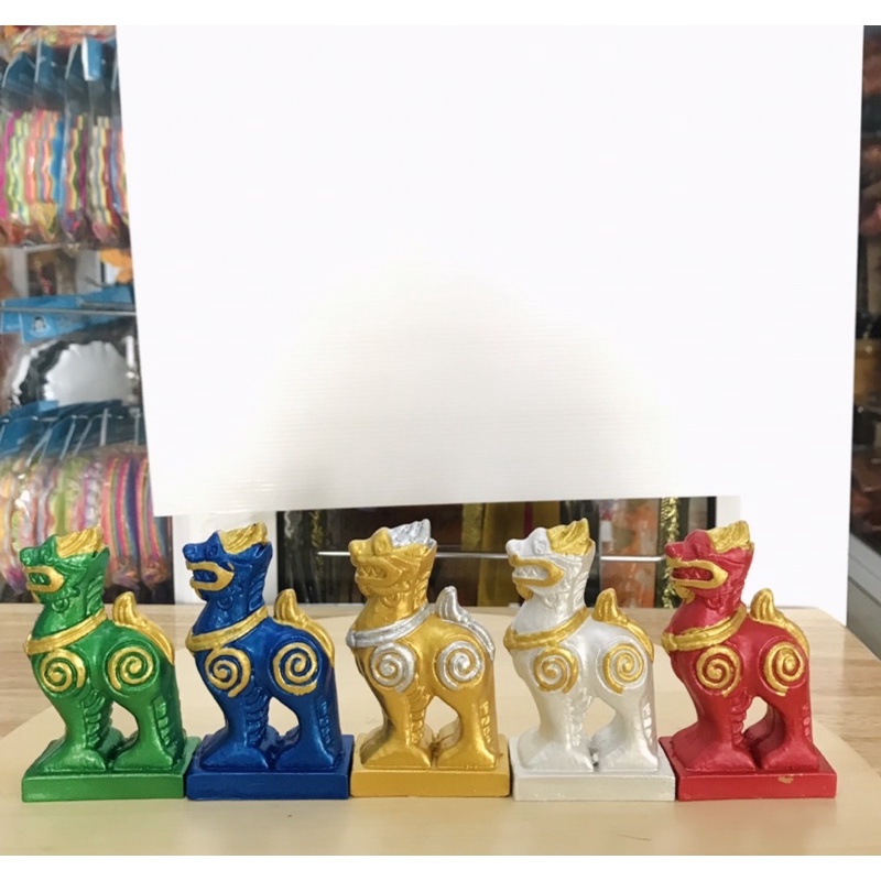 สิงห์ เครื่องตั้งศาล งานเรซิ่นเขียนสีมุก (ราคาต่อชิ้น)
