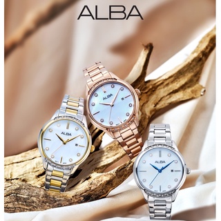 นาฬิกาข้อมือผู้หญิง ALBA Fashion รุ่น AH7AQ7X สีเงิน AH7AP4X สีโรสโกลด์ AH7AQ2X ทูโทน สีเงินและสีทอง ขนาดตัวเรือน 31 มม.