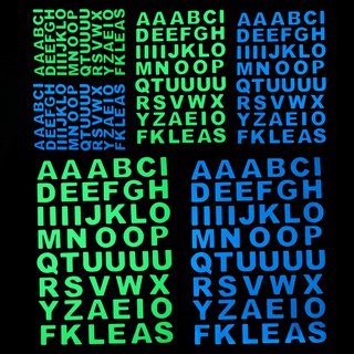 เรืองแสงในที่มืดจดหมายสติกเกอร์ชื่อรูปลอกห้องผนังสวิทช์แล็ปท…