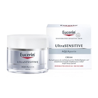 Eucerin Ultra Sensitive Aquaporin Cream ยูเซอริน ครีมบำรุงผิวหน้า ผิวบอบบาง ผิวแห้ง ขนาด 50 ml 20603