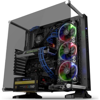 ราคาCASE (เคสกระจก) THERMALTAKE CORE P3 TEMPERED GLASS BLACK