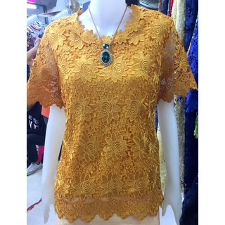 เสื้อลูกไม้ เกรดพรีเมี่ยม Size 38-52