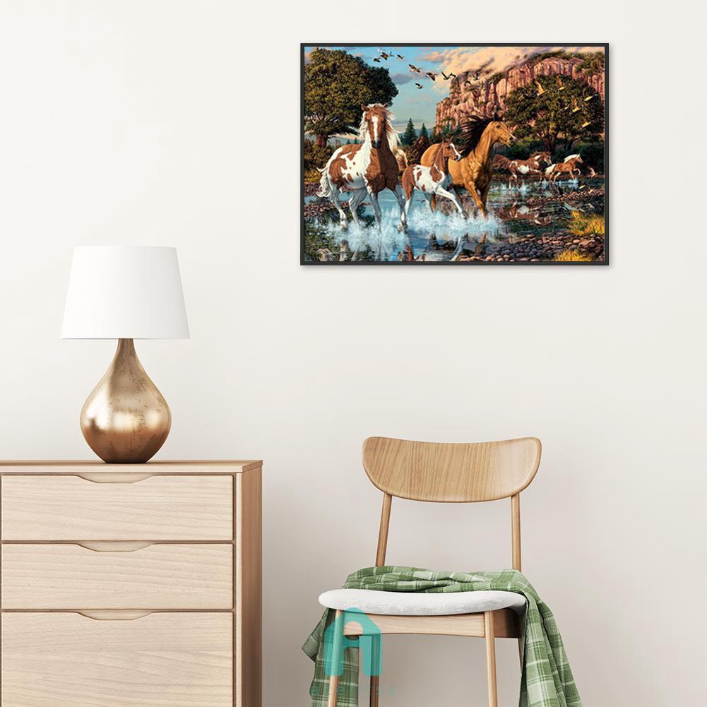 DIY 5D Diamond Painting – Oldtimer Traktor, Rund-Diamanten (50x60 Cm)