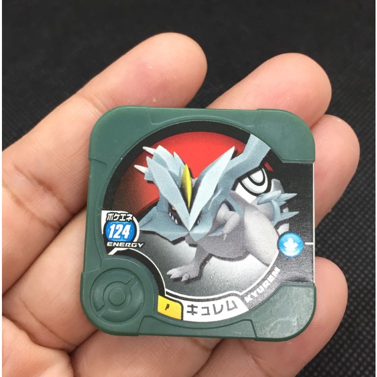 เหรียญโปเกม่อน เทรตต้า  KYUREM คิวเรม  POKÉMON TRETTA Pokemon Tretta Chip Promo KYUREM Japan Import Nintendo