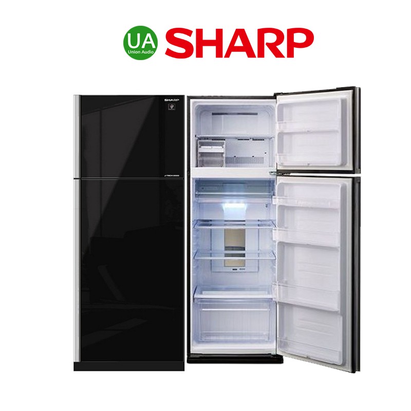 SHARP ตู้เย็น 2 ประตู 14.4 คิว SJ-X410GP -BK  ระบบกำจัดกลิ่น AG+ NANO DEODORIZER     SJX410GP