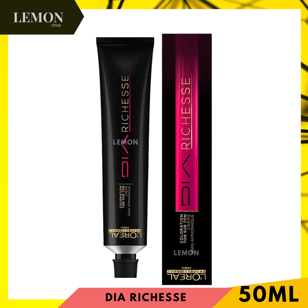 L'oreal professionnel dia richesse 50 ml. ลอรีอัล โปรเฟสชั่นแนล ไดอา ริชเชส 50 มล.(สีเคลือบผม) ไม่รวมแอคติเวเตอร์