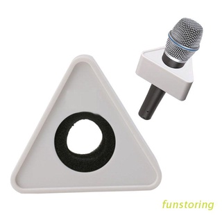 FUN Black Hole Triangular Mic Microphone TV Interview Logo Flag Station DIY