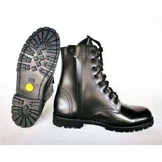 รองเท้าทหาร คอมแบท มีซิป หนังเทียม ยี่ห้อ CARMAX รองเท้ารด.