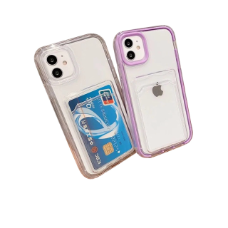 เคสมือถือแบบใส มีช่องใส่บัตร สำหรับ iPhone 13 Pro max IPhone 13 pro max 13 pro 12 Mini Se 2020 11 xs xr x 8 7 Pro Max Plus