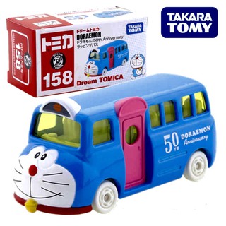 แท้ 100% จากญี่ปุ่น โมเดล รถโดเรม่อน Takara Tomy Tomica Car No.158 Doraemon 50th Anniversary Wrapping Bus