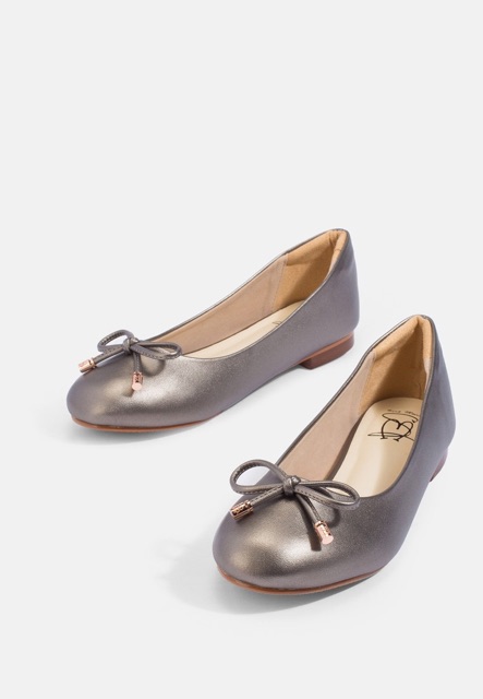 Premium Mary Flats : Metallic