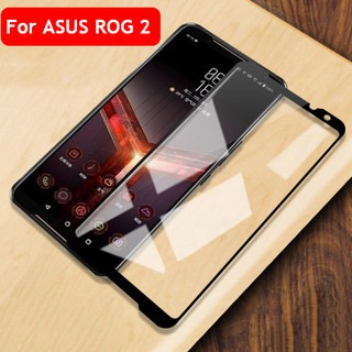 ฟิล์มกระจกนิรภัยกันรอยหน้าจอ 9H 2.5D สีดํา สําหรับ ASUS ROG 2 3 5 ROG Phone II III 5 Pro 5