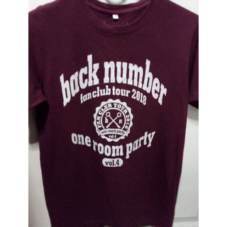 เสื้อวง back number fan club tour 2018  one room party