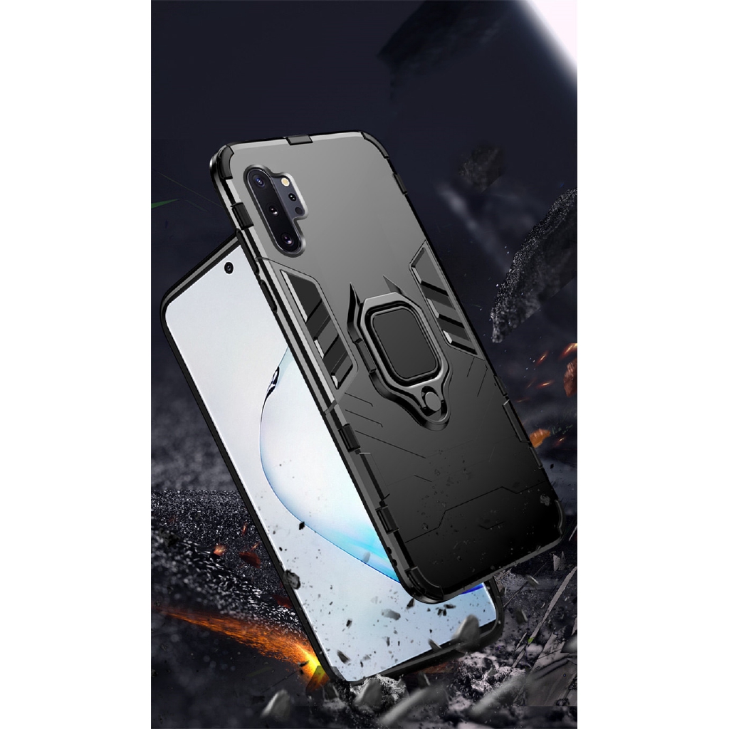 สําหรับ Samsung Galaxy Note 10 / Note 10 Plus เกราะกันกระแทกเคสแหวนขาตั้งกันชนฝาหลัง ราคา ถูกที่สุด ดีลบีเคเค แกลเลอรีภาพที่ 4