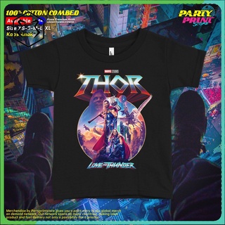 เสื้อยืด พิมพ์ลายภาพยนตร์ Thor Love And Thunder 4 Premium 24s สําหรับเด็กผู้ชาย