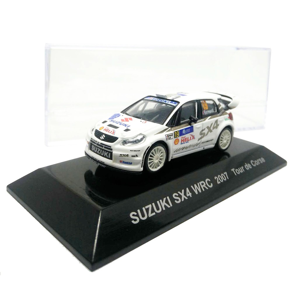 CM's Suzuki SX4 WRC 2007 Tour de Corse no.19 Bernardi โมเดลรถเหล็กสะสม 1/64 (7 cm) นอกแพค แถมฟรีกล่อ