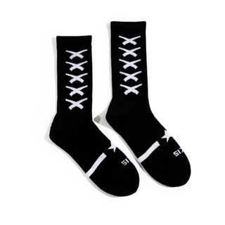 SLUM LTD - Cross Repeat Sock Black