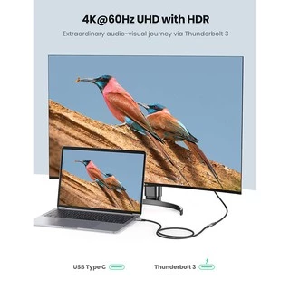 UGREEN รุ่น US372 สายเพิ่มความยาว USB-C 3.2 Extension Type C Male to Female Gen2 10Gbps ยาว0.5-1m