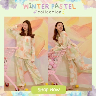 ✨Winter Pastel Collection สีเขียวพลาสเทล (แขนยาว+ขายาว)