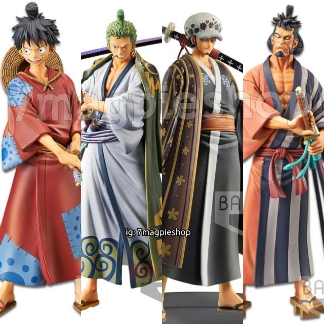 Lot JP🇯🇵 DXF The Grandline Men Wano Kuni แมวทอง Vol 1-4 One Piece Luffy Zoro Law Kinemon 11 13 Wa no