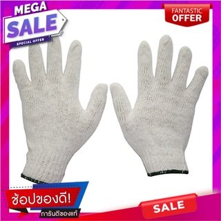 ถุงมือทอ DONGYANG #4 5โหล สีขาว  WOVEN GLOVES #4 WHITE GENERAL THICK WOVEN