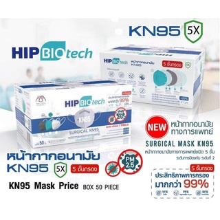 หน้ากากอนามัย N95 แบรนด์ HIP Biotech