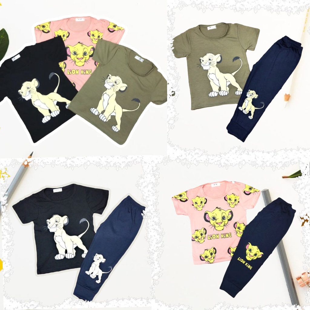 (SJ01) ชุด SIMBA & LION KING PLAYSET BOY BAJU JALAN SIMBA LION KING BUDAK LELAKI