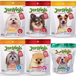 Jerhigh Big Pack 420g. ครบทุกรส มีให้เลือก 6 สูตร ขนาด420