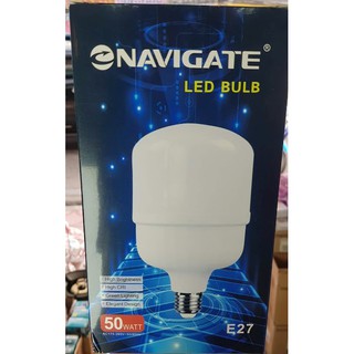 NAVIGATE หลอดไฟ LED จัมโบ้ หลอดไฟใหญ่ แสงสว่างสูง 40W 4,000lm 50W 5,000lm 60W 6,000lm ขั้ว E-27  แสงขาว