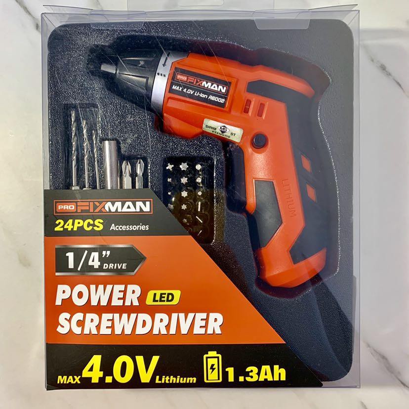 FIXMAN สว่าน ไขควง ครบชุด Power Cordless Screwdriver Tools