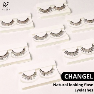 CHANGEL ขนตาปลอม ขนตาปลอมธรรมชาติ ขนตาปลอม3D ให้ตาสวยกลมโตดูเป็นธรรมชาติ Natural looking flase Eyelashes