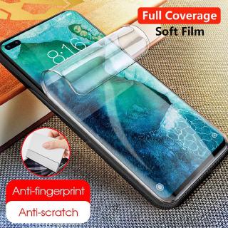 ฟิล์มไฮโดรเจล สำหรับ Oppo A3S A83 A5 A9 2020 F1S F5 A3S F9 Reno F11 Pro ฟิล์มตัวป้องกันหน้าจอ แบบเต็มปก ฟิล์มนุ่ม Hydrogel Screen Protector Film