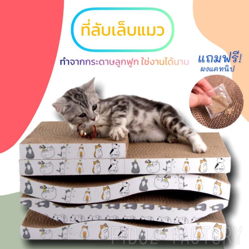 Fidoz​ factory​ ที่ลับเล็บแมว​ กระดานลับเล็บ​ ที่ฝนเล็บแมว