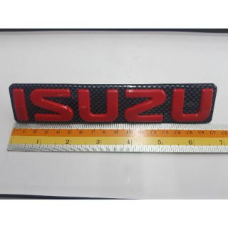 logo Isuzu ติดกระจ่างหน้ารถ D-Max dragon 17 x 3.3 cm